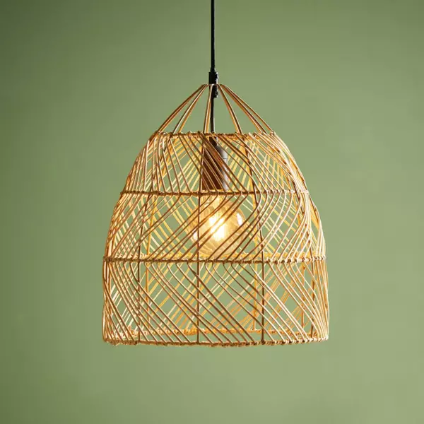 Lampadario a sospensione bamb� (D30 cm) Haiku Naturale