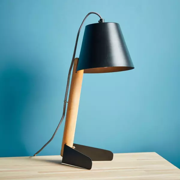 L�mpara de mesa Gia Negro