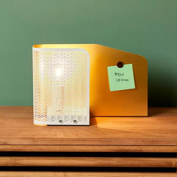 Lampada da tavolo Aladin Dorato/Bianco