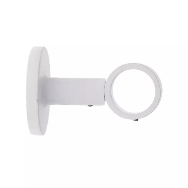 Supporto per bastone singolo fisso (L65 / D28) Lino Bianco opaco