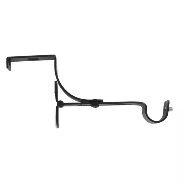 St�tte til gardinstang til rullegardinboks (L135 / D20 mm) Satin sort