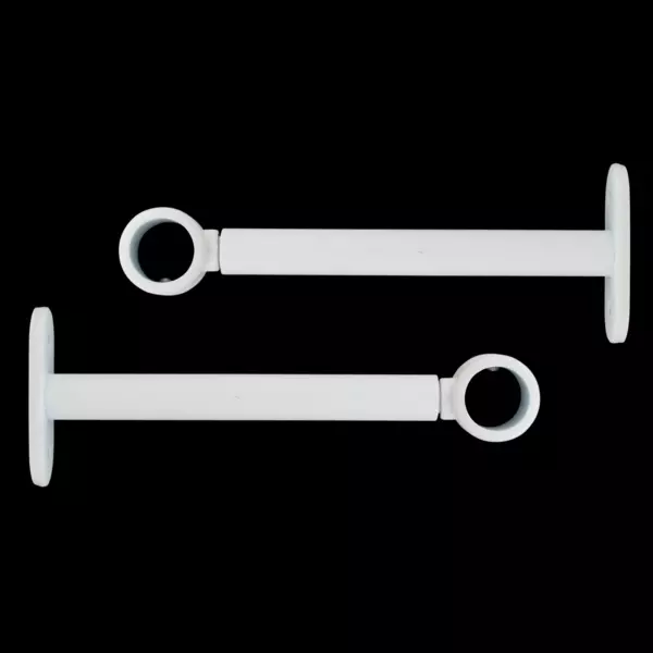 Set di 2 supporti regolabili (L150 - L190 / �20 mm) Bianco opaco