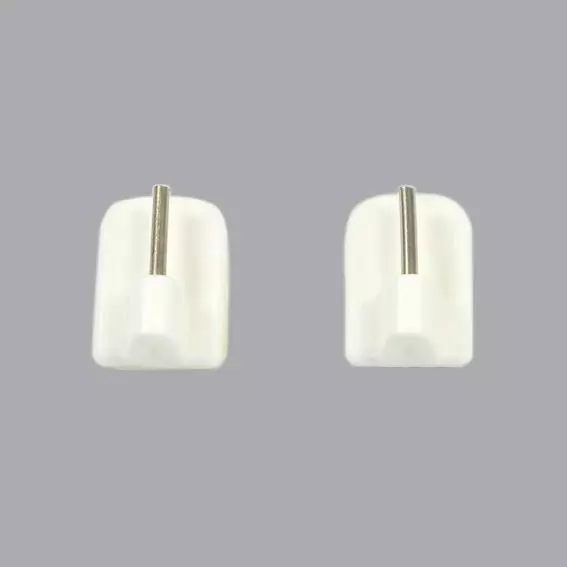 Set di 4 supporti adesivi Bianco