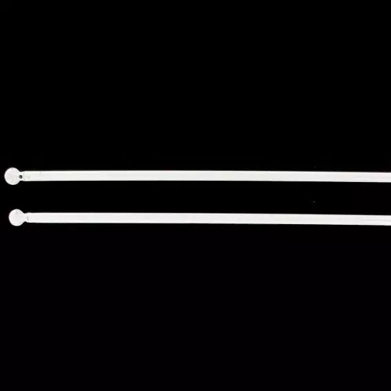 2er Set runde Gardinenstange ausziehbar (40 bis 60 cm) Wei�