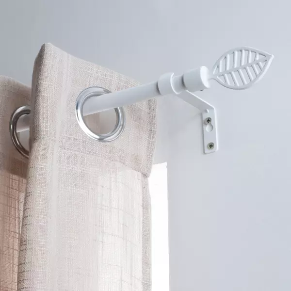 Kit de tringle extensible (L120 - L210 cm / D16 mm) Sevigne Blanc mat