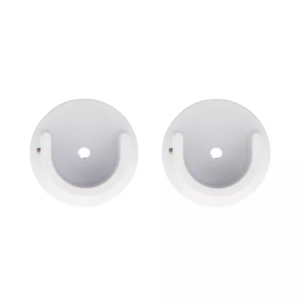 Set di 2 supporti per bastone per tenda (D28 mm) Lino Bianco opaco