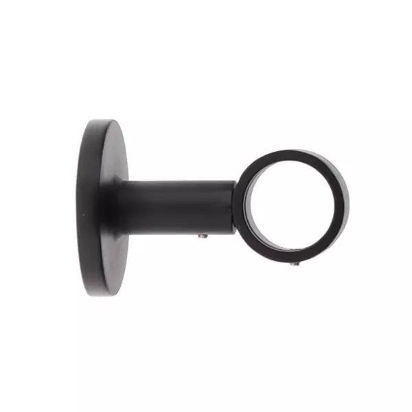 Support tringle fixe (L65 / D28) Lino Noir mat