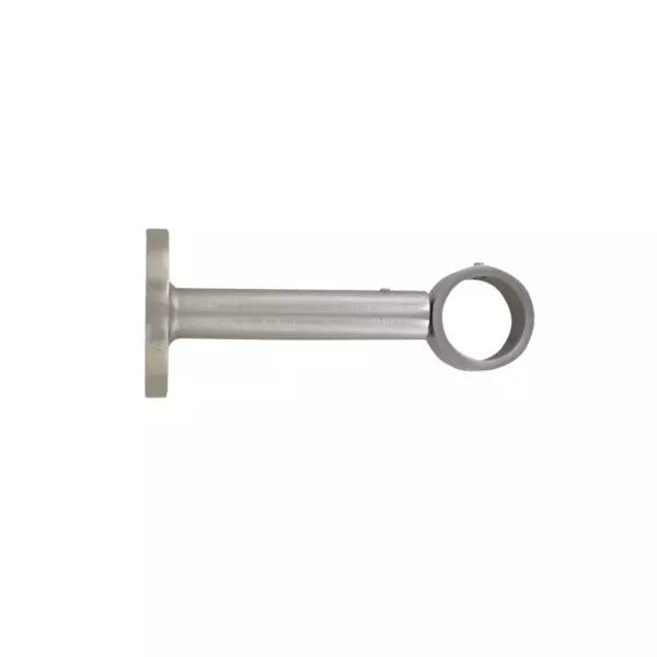 Staffa Di Supporto Per Asta Tende 28 Mm – 2 Pezzi In Ferro, Per Barra In Metallo O Legno, Finiture A Scomparsa