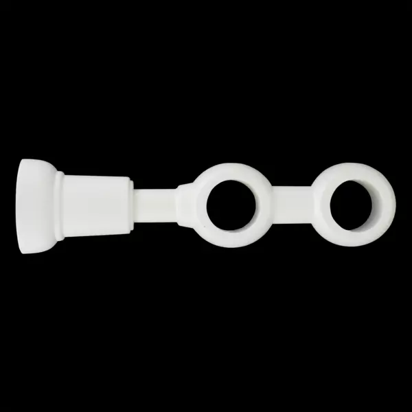 Support tringle double bois (L215 / D28 mm) Nils Blanc