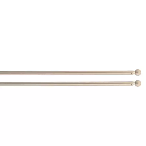 S�t med 2 justerbare runde gardinst�nger (L40 til 600 cm) Rona Guld