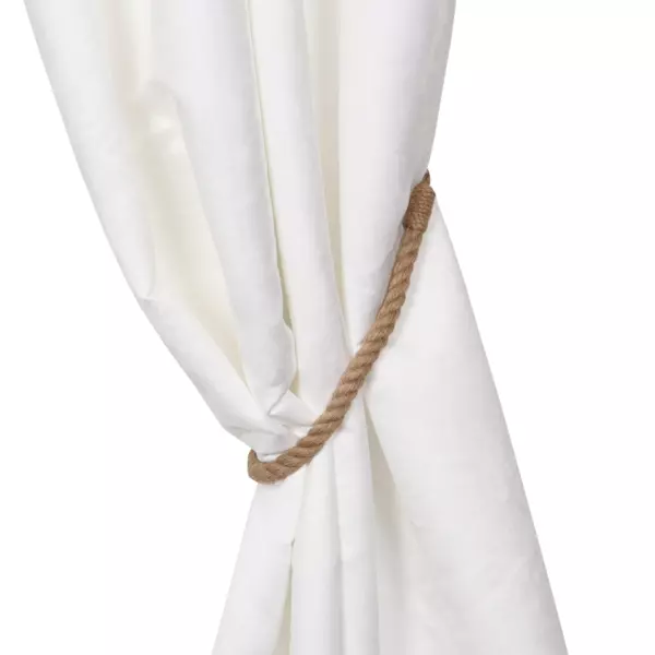 Raffhalter Vorhang jute Clovis Beige