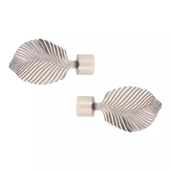 Set di 2 terminali per tenda (D20 mm) Exotica Argento