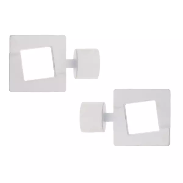 Set di 2 terminali per tenda(D28 mm) upper east side Bianco opaco