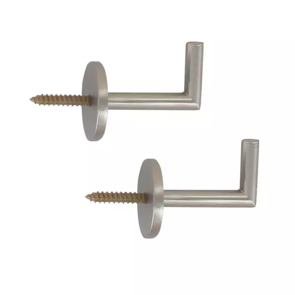 2er Set Haken mattes Silber