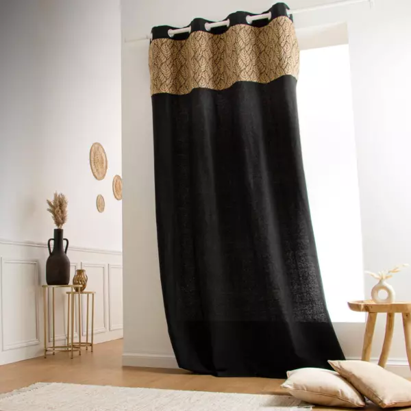 Tenda cotone juta (140 x 240 cm) Nama Nero