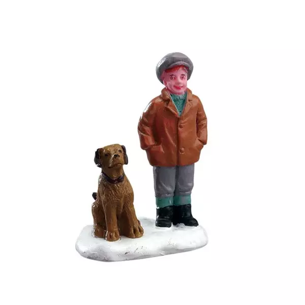 Figur Lemax Junge mit Hund