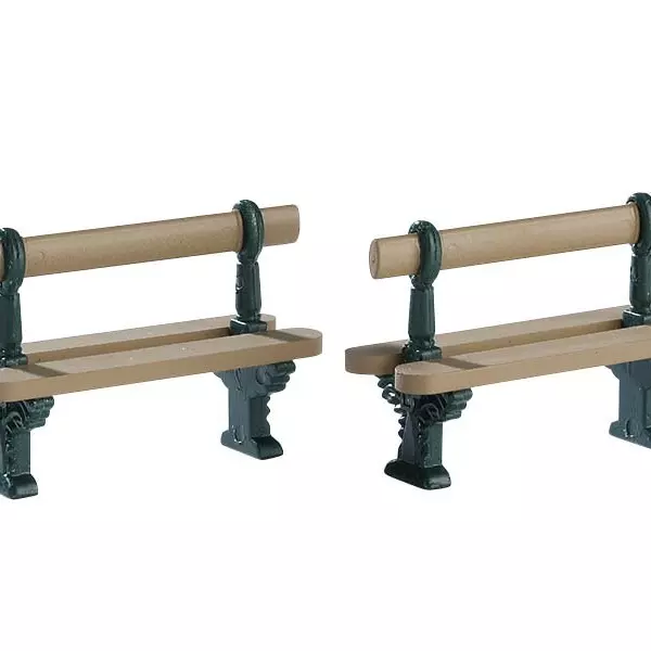 Accesorio LemaxConjunto de 2 bancos de metal