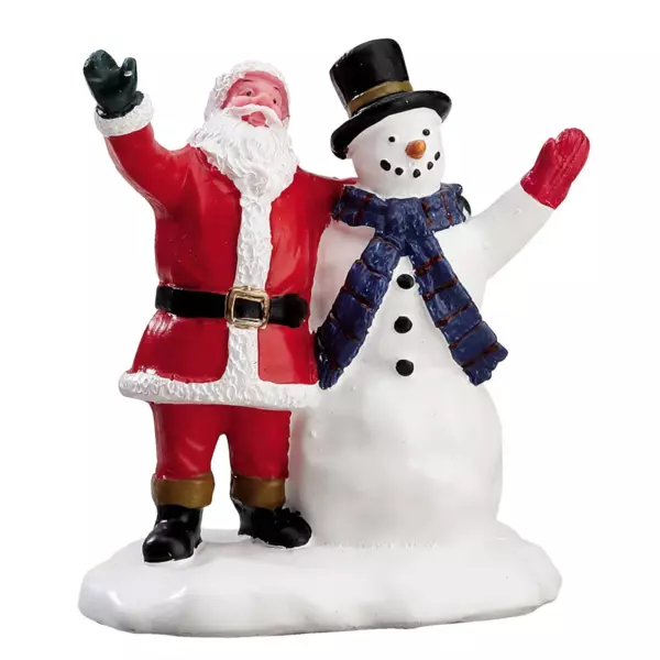 Figur Lemax Weihnachtsmann & Schneemann