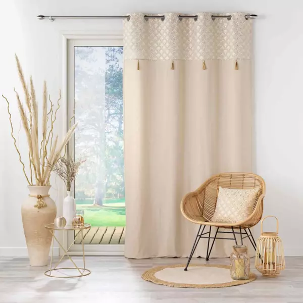 Rideau coton (140 x 240 cm) Rafina Beige