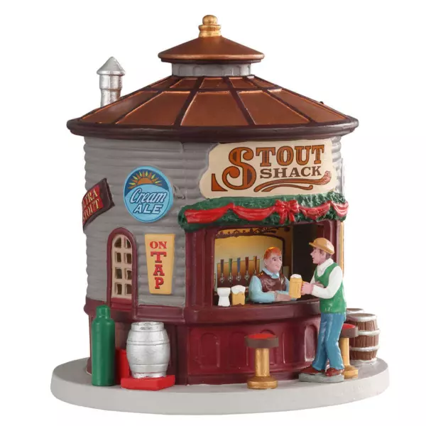 Villagio di Natale Lemax luminoso a pile La bottega kisoque Stout Shack