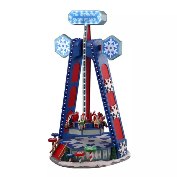 Lemax julelandsby med lys, musik og bev�gelse Spinning Snowflake