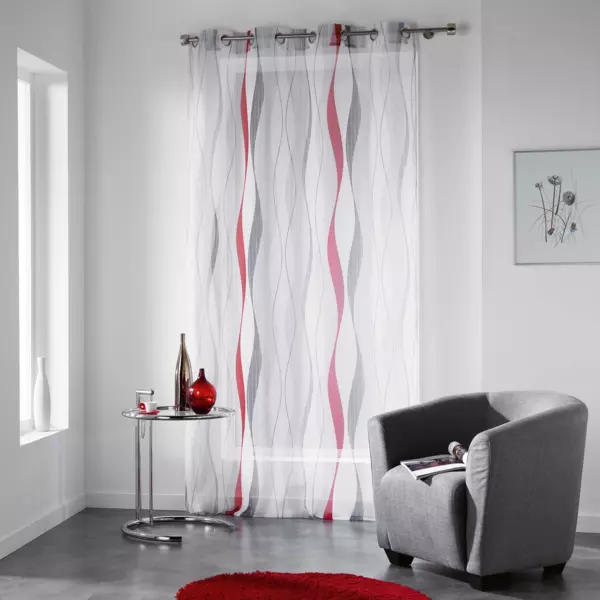 Tenda trasparente (140 x 240 cm) Ondulys Rosso