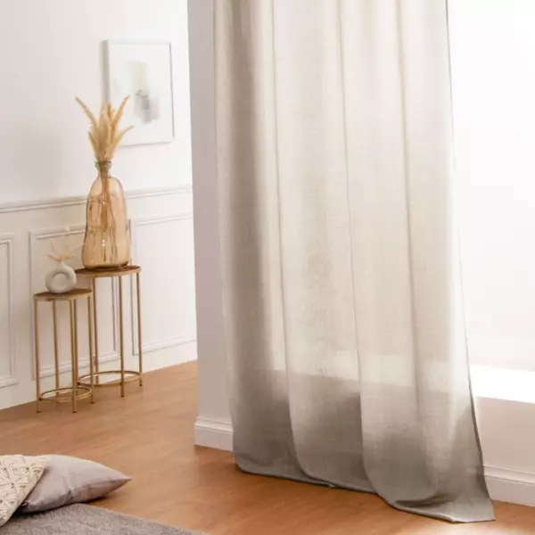 Cortina semi opaca  (140 x 260 cm) Bea Topo claro