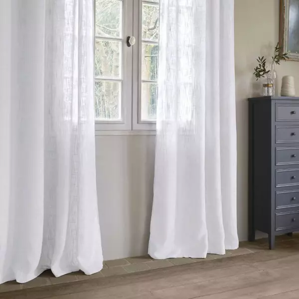 Tenda trasparente (140 x H240 cm) Alton Bianco