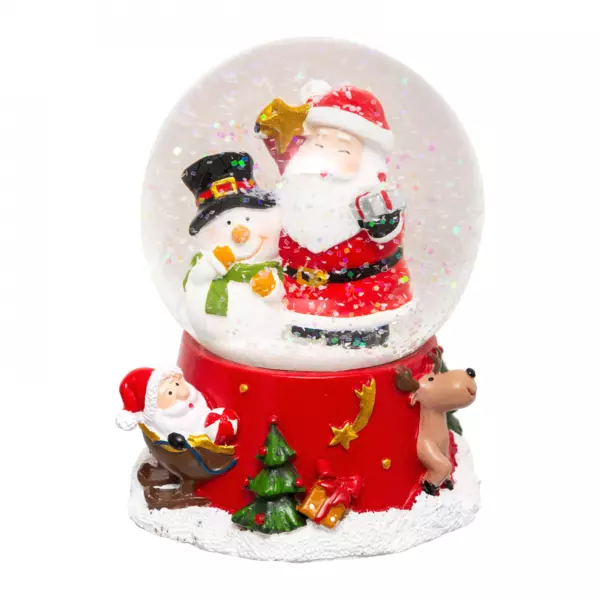 Palla di neve Babbo Natale & friends