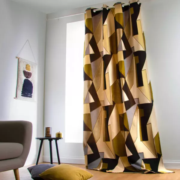 Overgordijn (135 x 260 cm) L'estaque Zwart