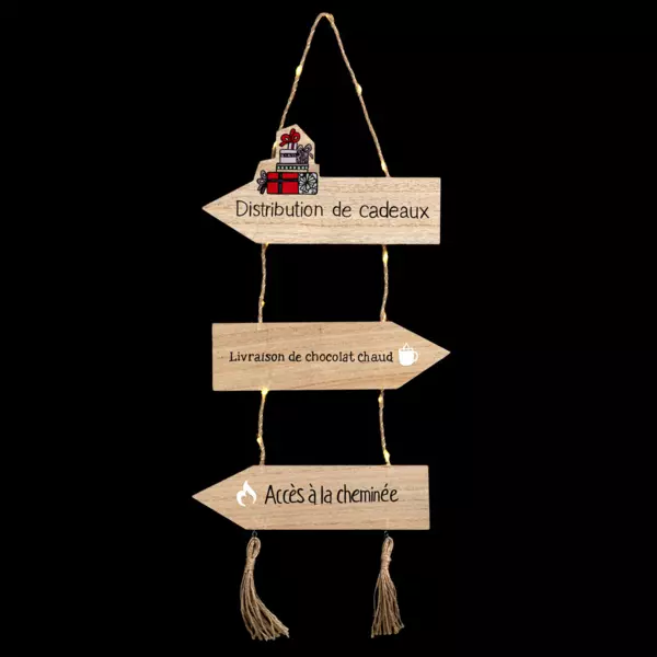 Pancarta Letrero luminoso regalos a pilas blanco c�lido