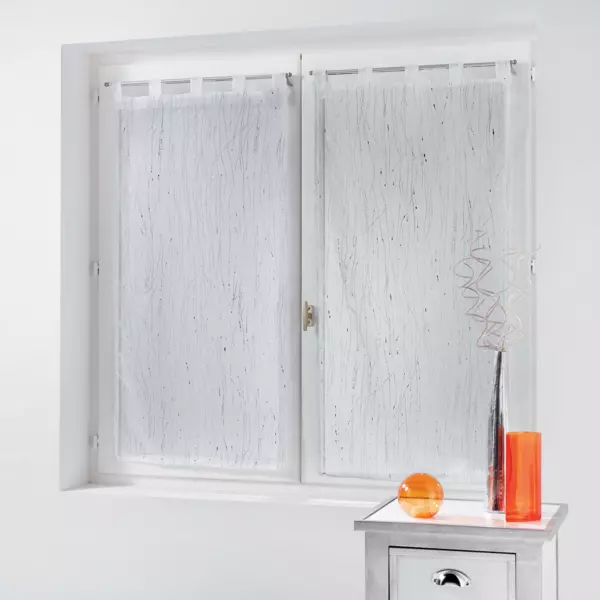 Coppia di tende trasparenti (90 x 160 cm) Filiane Bianco
