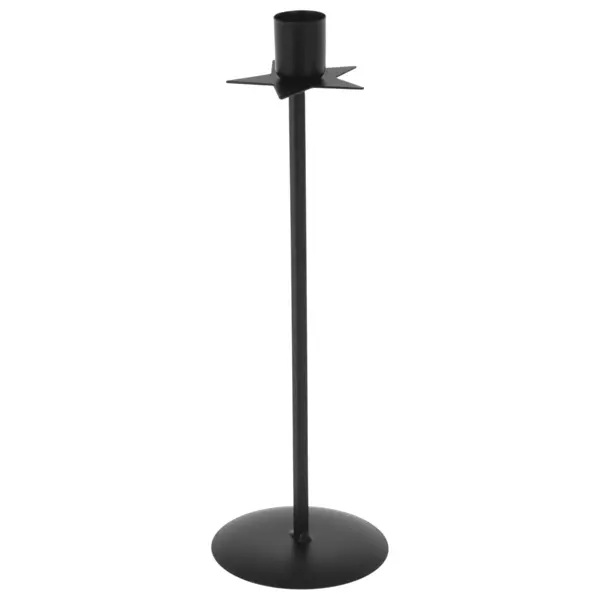 Lysestage i metal (H28 cm) Star Sort