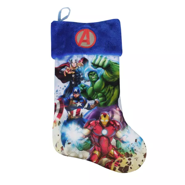 Chaussette de Noël Disney (H30 cm) Avengers Vert