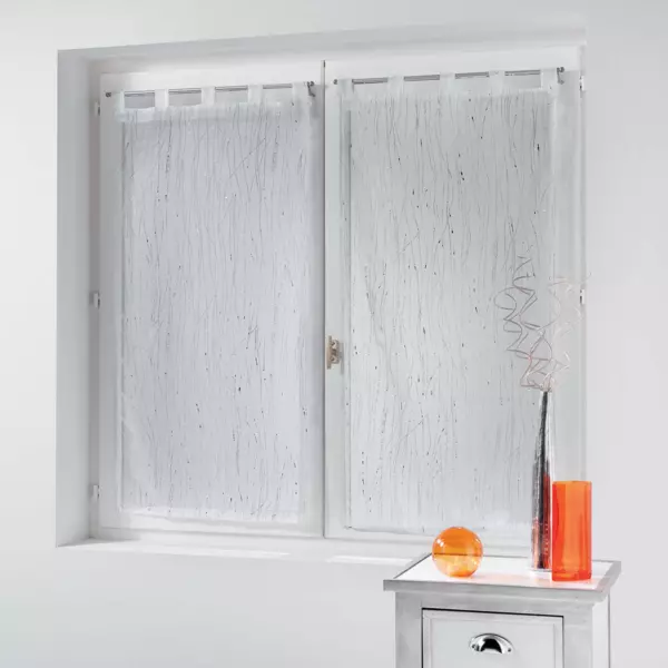 Par de visillos (45 x 160 cm) Filiane Blanco