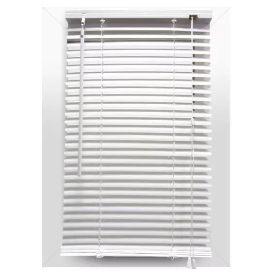Estor veneciano (40 cm x 130 cm) PVC Blanco