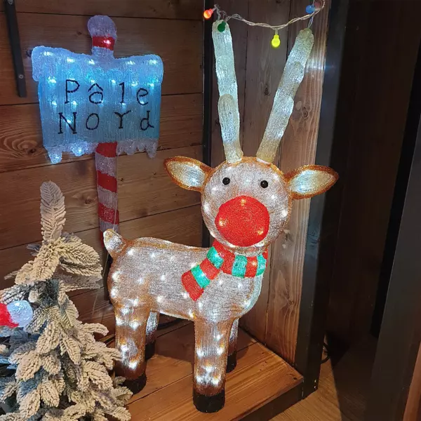 LED Rentier Lewis Kaltwei� 120 LEDs