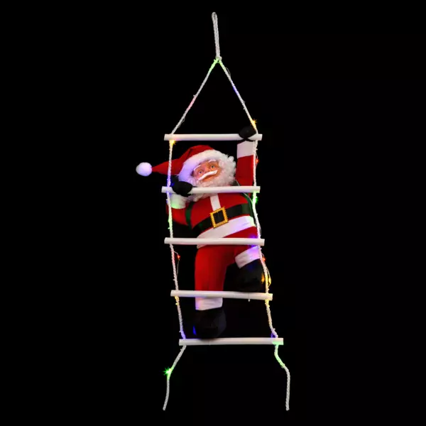 P�re No�l lumineux � piles 30 LED (H60 cm) Otto Multicolore