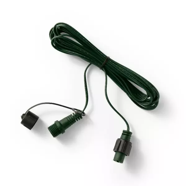 Verl�ngerung 20 m Gr�n 2 LED Lichterketten Koppelbar