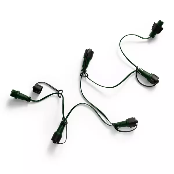 Connecteur câble vert 6 guirlandes système LED Raccordable