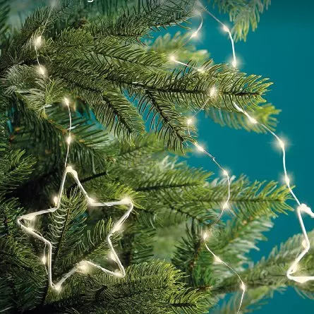 Lichtgordijn voor kerstboom  Micro Led Ster H1,80 m Warm wit 459 LED
