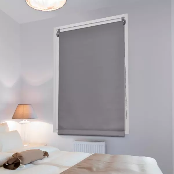 Verduisterende rolgordijn (75 x 180 cm) Effen Grijs