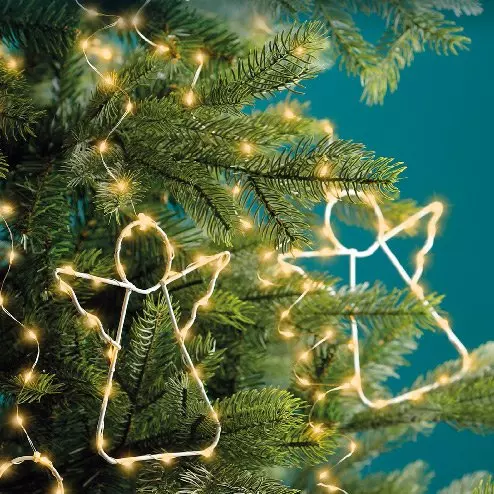 Rideau pour sapin Micro Led H1,80 m 534 LED Ange Blanc tr�s chaud
