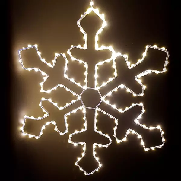 Fiocchi di neve luminosi Malo Bianco caldo 220 LED