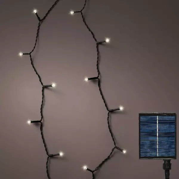 Ghirlanda di luci Solare ricaricabile 27 m Bianco freddo 360 LED