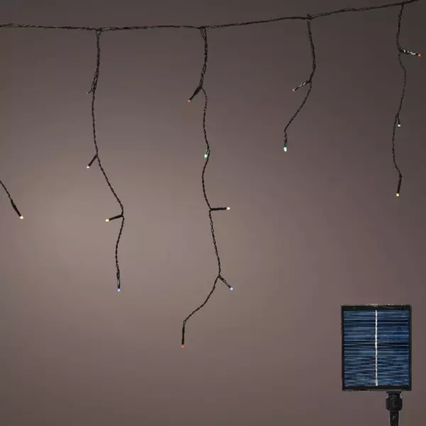 Zonne-energie lichtsnoer USB-oplaadbaar L11 m Meerkleurig 259 LED