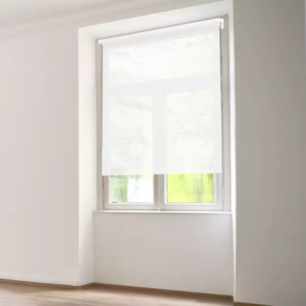 Lichtdoorlatend Rolgordijn (60 x 180 cm) Effen Wit