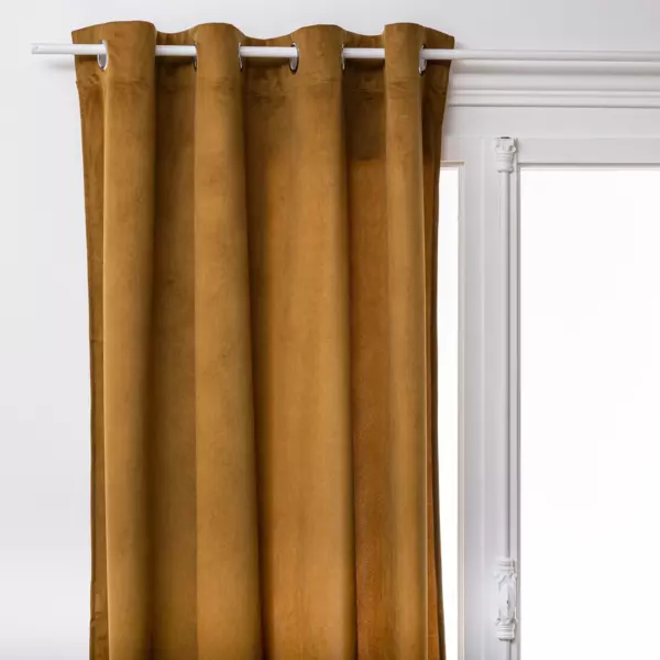 Rideau oeillets (140 x 260 cm) Lilou Marron mordor�