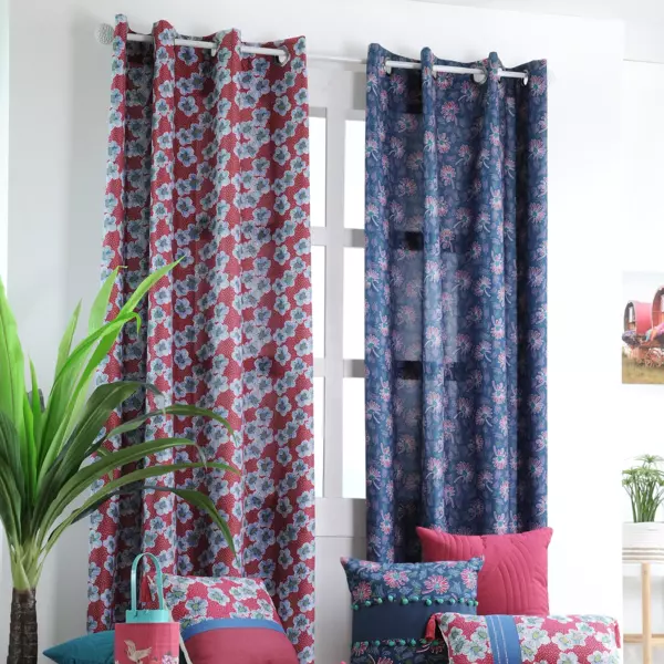 Rideau (135 x 260 cm) Bohochic Bleu