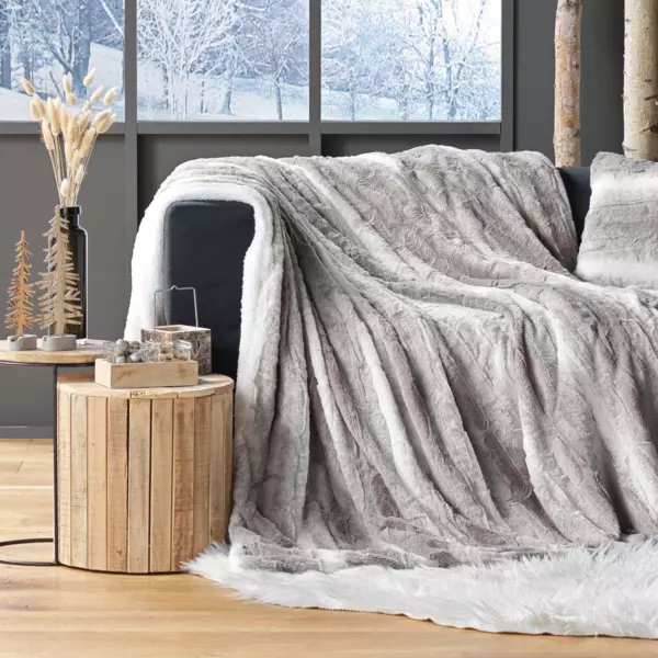 Plaid piel sint�tica (220 cm) Sven Beige